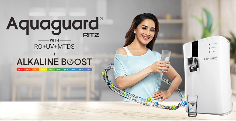 Buy Aquaguard Ritz RO+UV+MTDS+SS Water Purifier Online