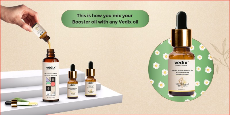 Vedix Customised Ayurvedic Hair Oil | Prabal Brahmi Booster Oil | For  De-Stress and Hair Growth | With 75 Brahmi And Sesame Hair Oil - Price in  India, Buy Vedix Customised Ayurvedic