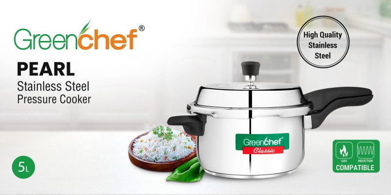 greenchef classic steel cooker 5 ltr price