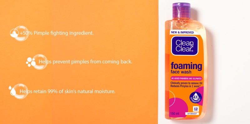 Clean & Clear Foaming Face wash 480ml, Clinically proven, Pimple & Acne  removal Face Wash - Price in India, Buy Clean & Clear Foaming Face wash  480ml, Clinically proven