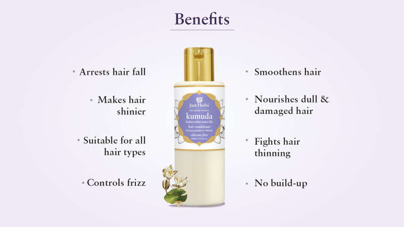 Just Herbs Kumuda Indian White Waterlily Conditioner For Hair Growth,  Damaged Hair - Price in India, Buy Just Herbs Kumuda Indian White Waterlily  Conditioner For Hair Growth, Damaged Hair Online In India,