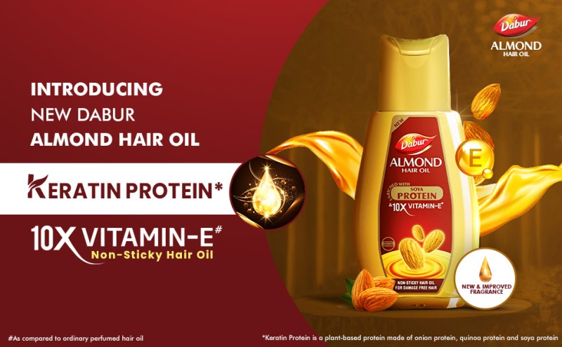 Dabur Almond Hair Oil with Almonds , Soya Protein and Vitamin E for Non  Sticky , Damage free Hair - 500ml with 200ml Free Pack Hair Oil - Price in  India, Buy