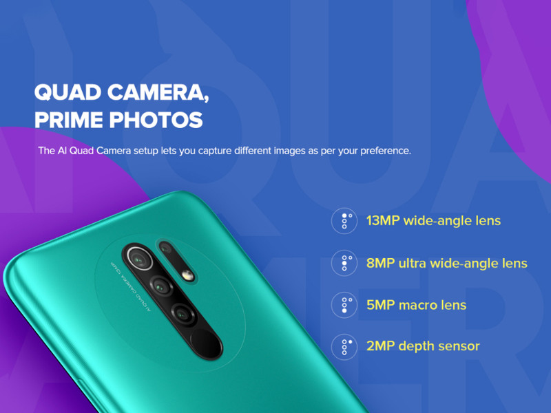 mint green colour redmi 9 prime