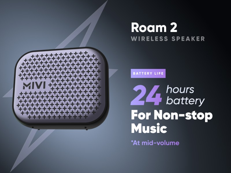 mivi roam 2 battery backup