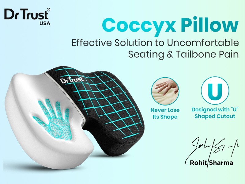 Dr Trust USA Tailbone Cushion  Instant Tailbone & Back Pain Relief