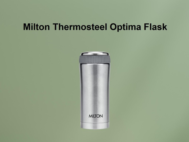 Milton Thermosteel Optima Flask, Steelplain,Silver