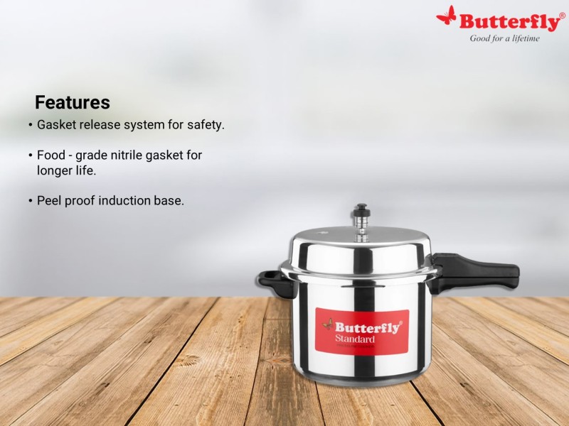 Butterfly standard 10 l pressure cooker hot sale