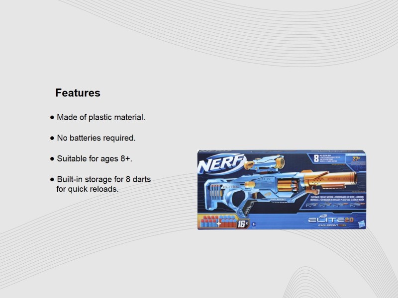  NERF Elite 2.0 Eaglepoint RD-8 Blaster - 8-Dart Drum