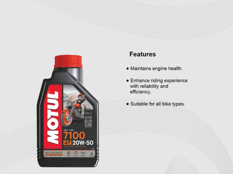 Aceite Moto 4t 7100 10w40 100% Sntetico Motul 3 Litros