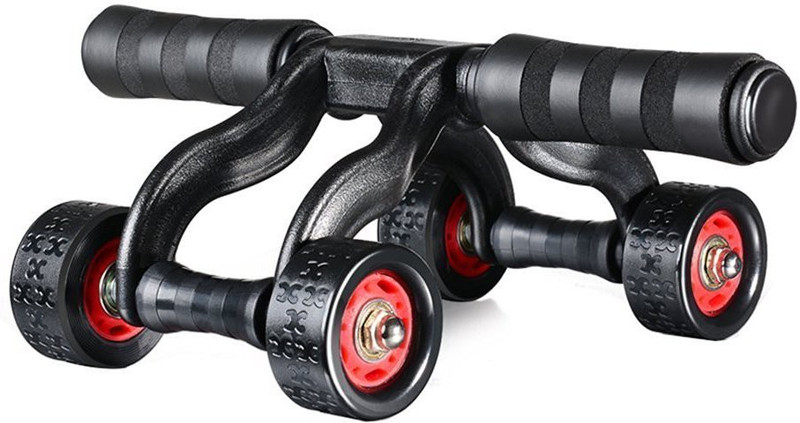 Shrih Portable 3-Wheel Trainer Ab Exerciser(Black) Shrih Portable 3-Wheel Trainer Ab Exerciser(Black)