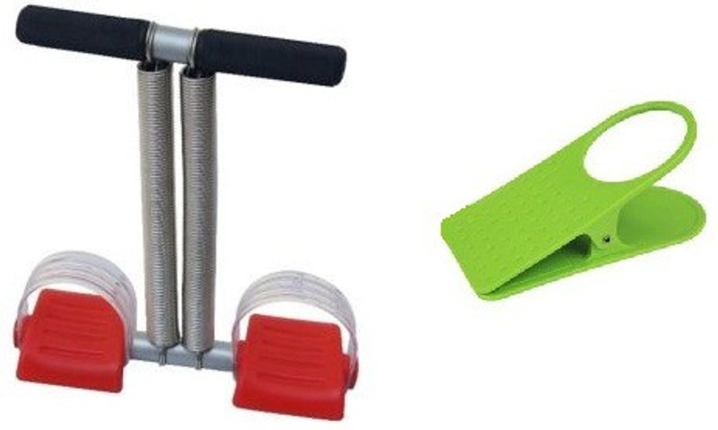 Tummy Trimmer Red Double Spring Resistance Tube Full Body Workout Waist Fitness Machine Ab Exerciser(Red) Tummy Trimmer Red Double Spring Resistance Tube Full Body Workout Waist Fitness Machine Ab Exerciser(Red)