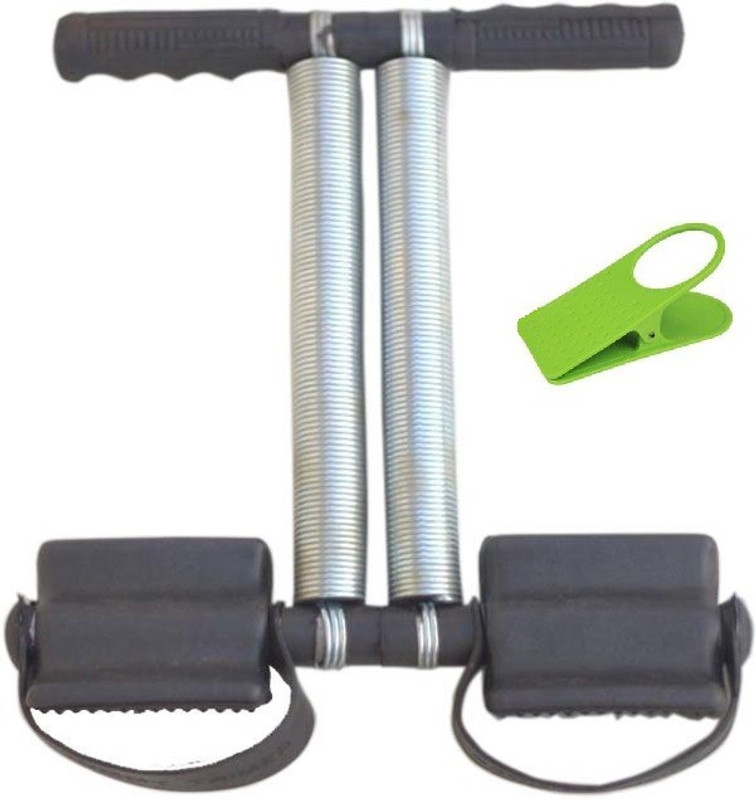 Tummy Trimmer Black Double Spring Resistance Tube Body Waist fitness Machine Ab Exerciser(Black) Tummy Trimmer Black Double Spring Resistance Tube Body Waist fitness Machine Ab Exerciser(Black)