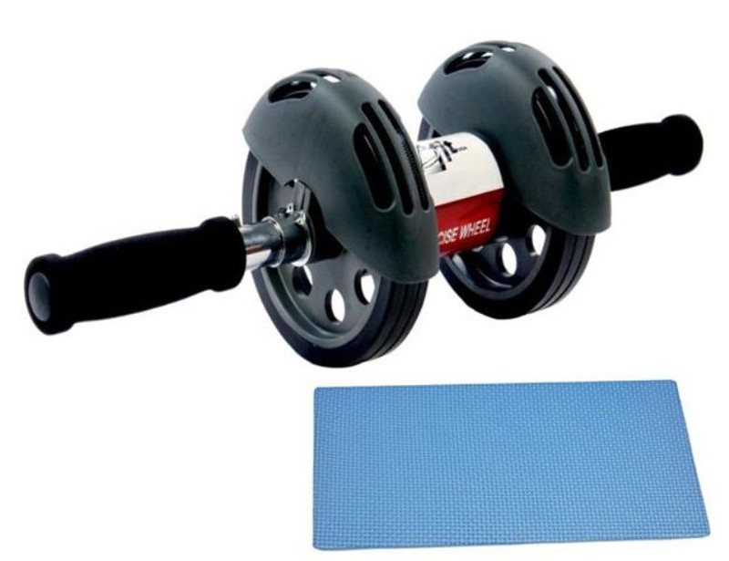 B FIT USA Spring Double wheel Ab Exerciser Ab Exerciser(Black) B FIT USA Spring Double wheel Ab Exerciser Ab Exerciser(Black)