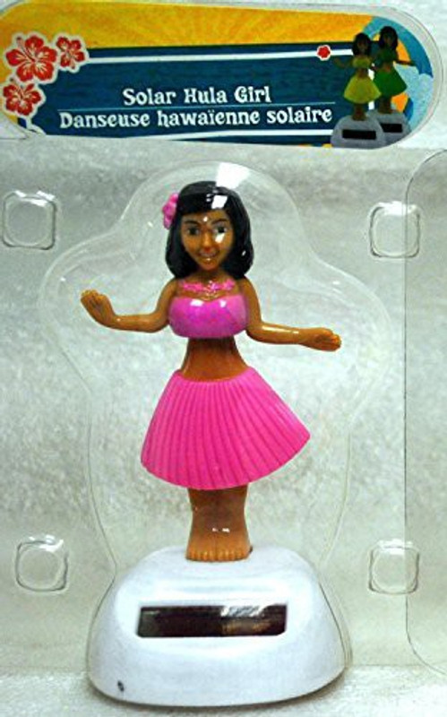 greenbiere Solar Dancing Hula Girl In Pink Outfit(Pink)