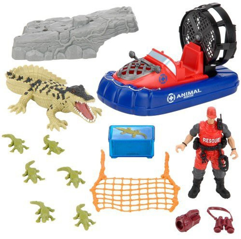 Geoffrey Animal Planet Wild Animal Crocodile Rescue Playset(Multicolor)