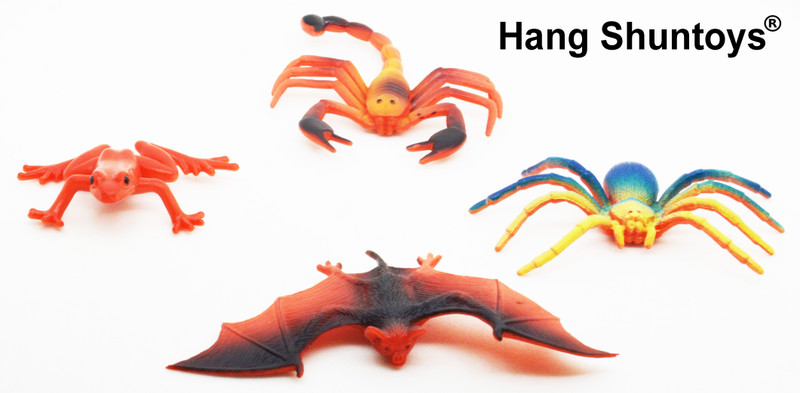 Hang Shuntoys Wild Animals Plastic Toys For Kids (4 Pcs. Pack)(Multicolor)