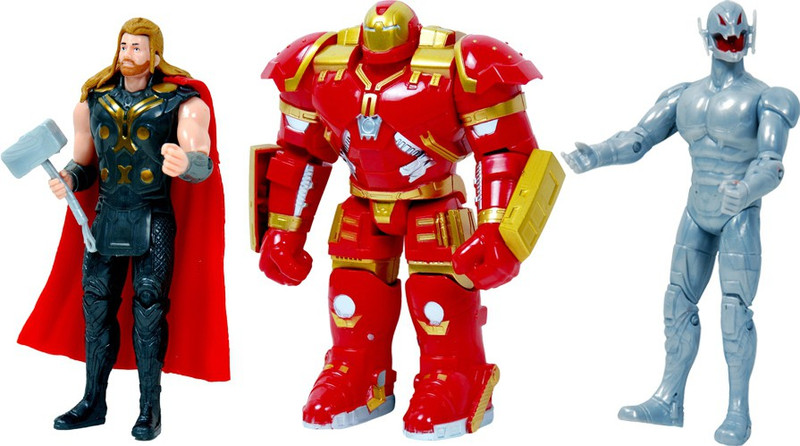 Montez The Avenger 3 In 1 Super Heros Set (Hulkbuster,Ultron,Thor)(Multicolor)
