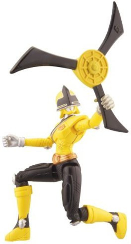 Power Rangers Samurai Mega Ranger Earth (Yellow)4 Inch(Multicolor)