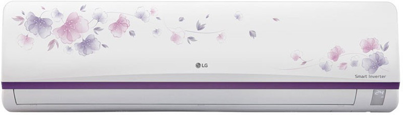 LG 1 Ton 3 Star Split Inverter AC - White -Flower(JS-Q12AFXD, Aluminium Condenser)