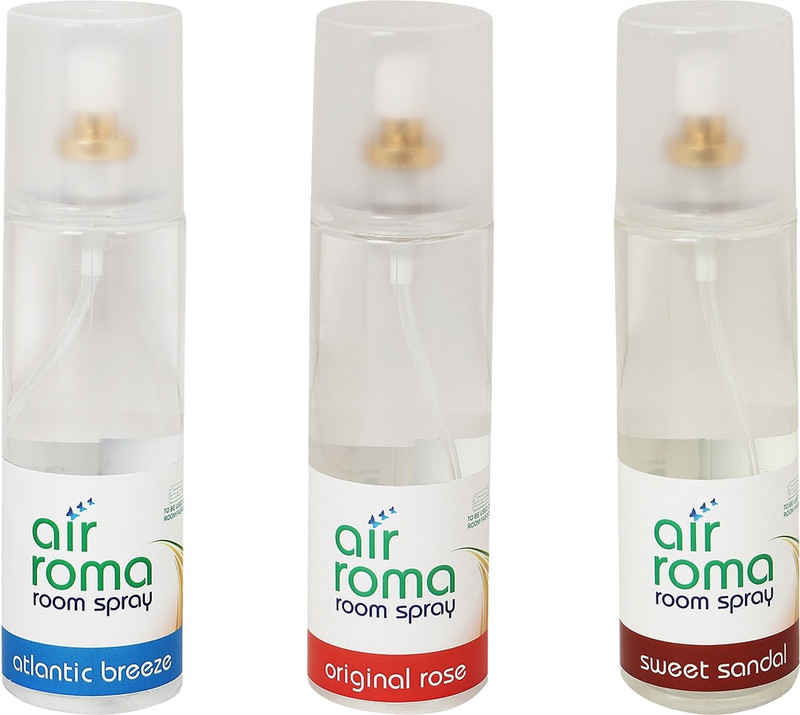Airroma Atlantic Breeze, Sweet Sandal, Original Rose Car Freshener (Pack of 3)(600 ml) Airroma Atlantic Breeze, Sweet Sandal, Original Rose Car Freshener (Pack of 3)(600 ml)