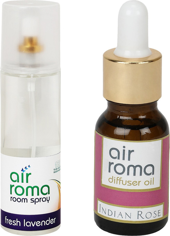 Airroma Indian Rose, Fresh Lavender Car Freshener (Pack of 2)(215 ml) Airroma Indian Rose, Fresh Lavender Car Freshener (Pack of 2)(215 ml)