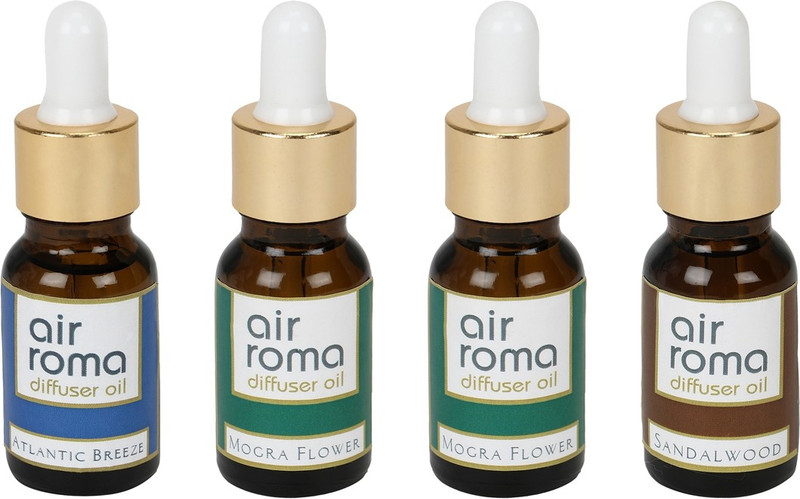 Airroma Atlantic Breeze, Mogra Flower, Sandalwood Car Freshener (Pack of 4)(90 ml) Airroma Atlantic Breeze, Mogra Flower, Sandalwood Car Freshener (Pack of 4)(90 ml)