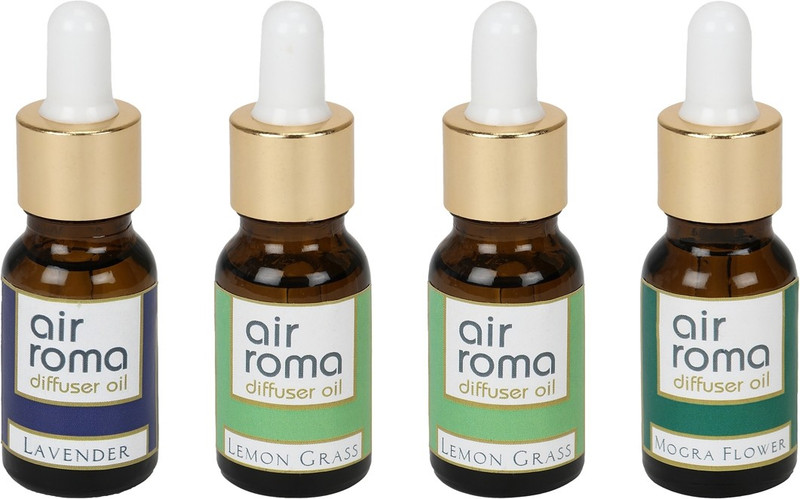 Airroma Lavender, Mogra Flower, Lemon Grass Car Freshener (Pack of 4)(90 ml) Airroma Lavender, Mogra Flower, Lemon Grass Car Freshener (Pack of 4)(90 ml)