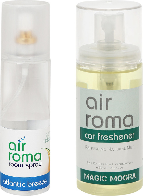 Airroma Atlantic Breeze, Magic Mogra Car Freshener (Pack of 2)(260 ml) Airroma Atlantic Breeze, Magic Mogra Car Freshener (Pack of 2)(260 ml)