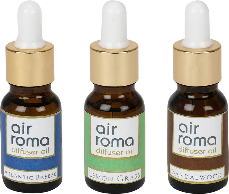 Airroma Atlantic Breeze, Lemon Grass, Sandalwood Car Freshener (Pack of 3)(45 ml) Airroma Atlantic Breeze, Lemon Grass, Sandalwood Car Freshener (Pack of 3)(45 ml)