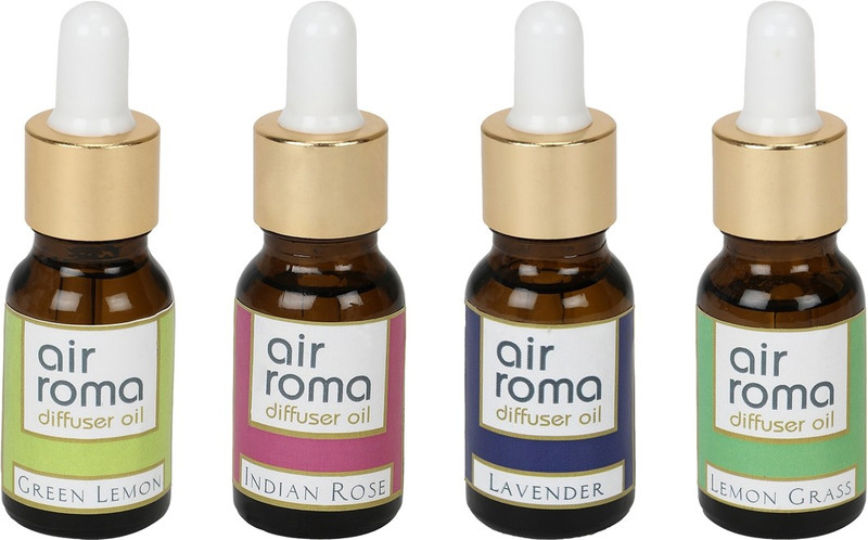 Airroma Green Lemon, Lavender, Indian Rose, Lemon Grass Car Freshener (Pack of 4)(90 ml) Airroma Green Lemon, Lavender, Indian Rose, Lemon Grass Car Freshener (Pack of 4)(90 ml)