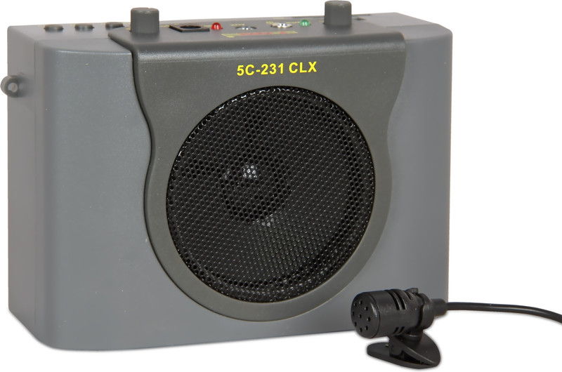 5 Core Pa 231dlx Portable Amplifier Rechargeable With Head Mic 15 W AV Power Amplifier(Silver)