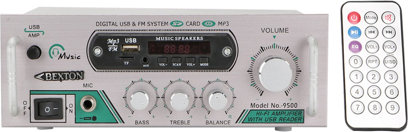 Bexton Multimedia BX9500 200 W AV Power Amplifier(Silver)