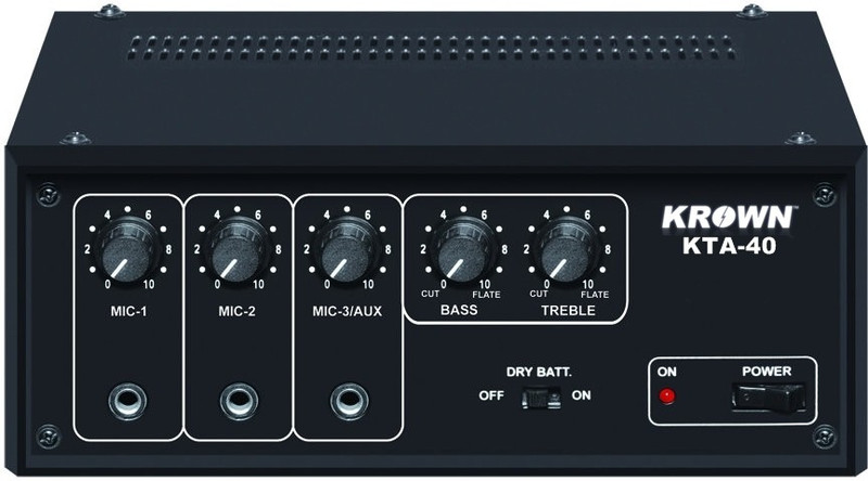 Krown KTA-40 Professional Low Series PA System 35 W AV Power Amplifier(Black)