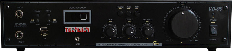 Techwich VD99-amp 220 W AV Power Amplifier(Black)