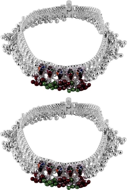 Jewel99 Hesperus Silver Anklet(Pack of 2) Jewel99 Hesperus Silver Anklet(Pack of 2)