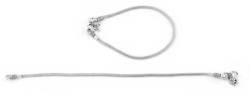 Silvery Silver Anklet(Pack of 2) Silvery Silver Anklet(Pack of 2)