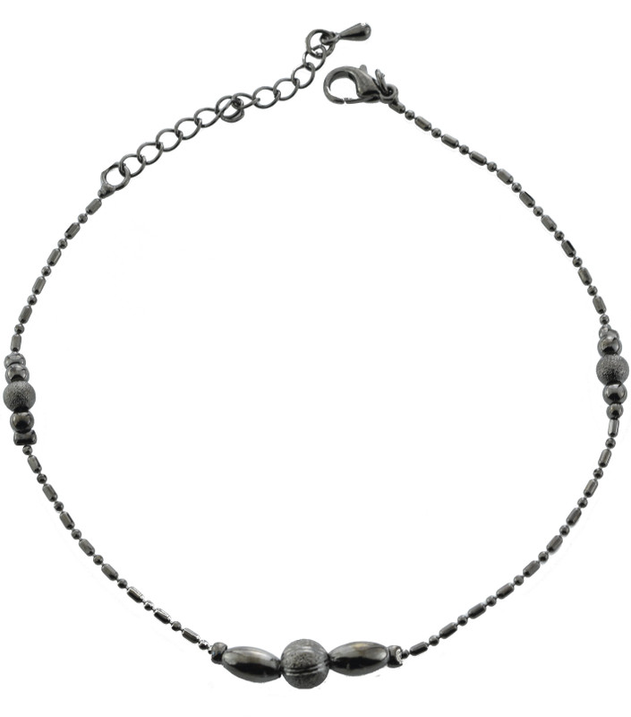 High Trendz Black Myst Alloy Anklet High Trendz Black Myst Alloy Anklet