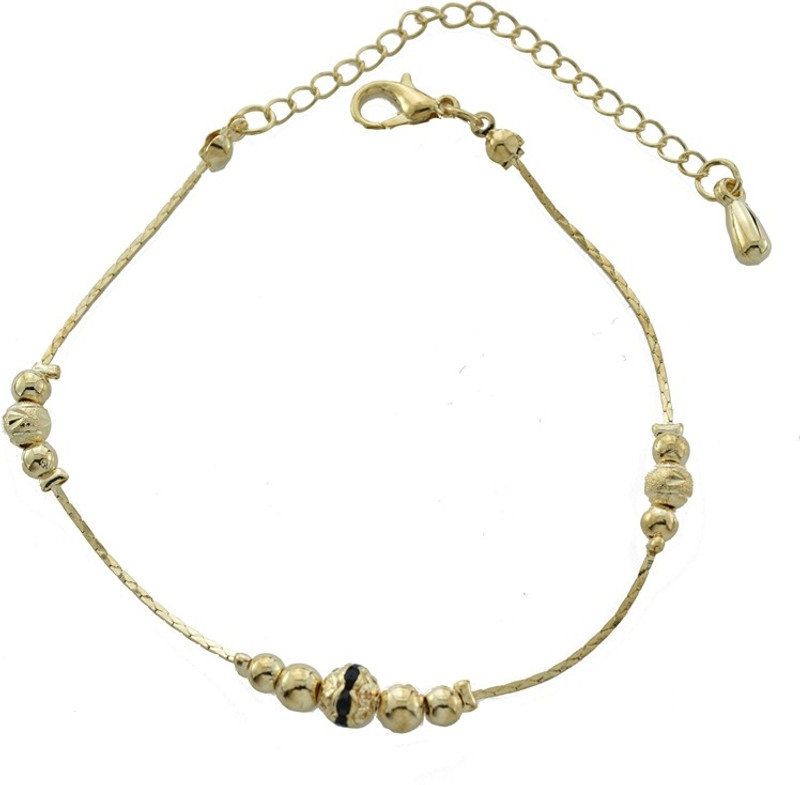 High Trendz Golden Balls Alloy Anklet High Trendz Golden Balls Alloy Anklet