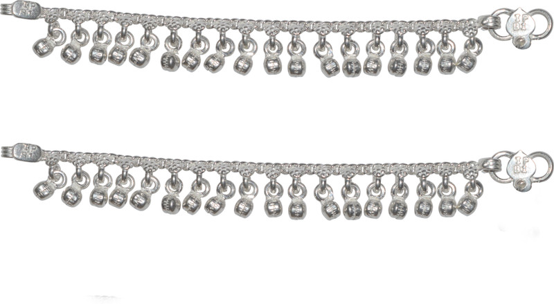 Kataria Jewellers Baby Payal Cute Kids Silver Anklet(Pack of 2) Kataria Jewellers Baby Payal Cute Kids Silver Anklet(Pack of 2)
