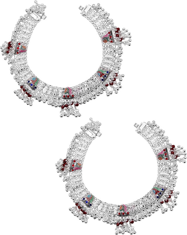 Jewel99 Mystic Alliance Silver Anklet(Pack of 2) Jewel99 Mystic Alliance Silver Anklet(Pack of 2)
