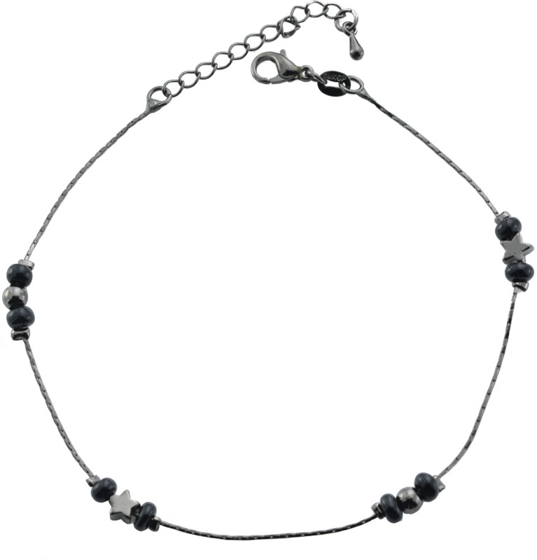 High Trendz Black Starz Alloy Anklet High Trendz Black Starz Alloy Anklet
