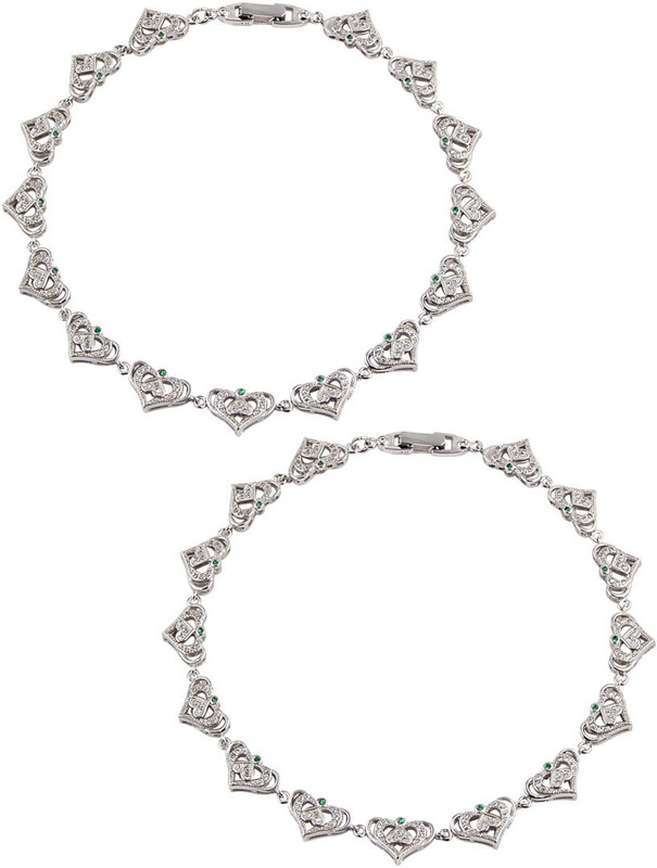 Jewel99 Andromache Silver Anklet(Pack of 2) Jewel99 Andromache Silver Anklet(Pack of 2)