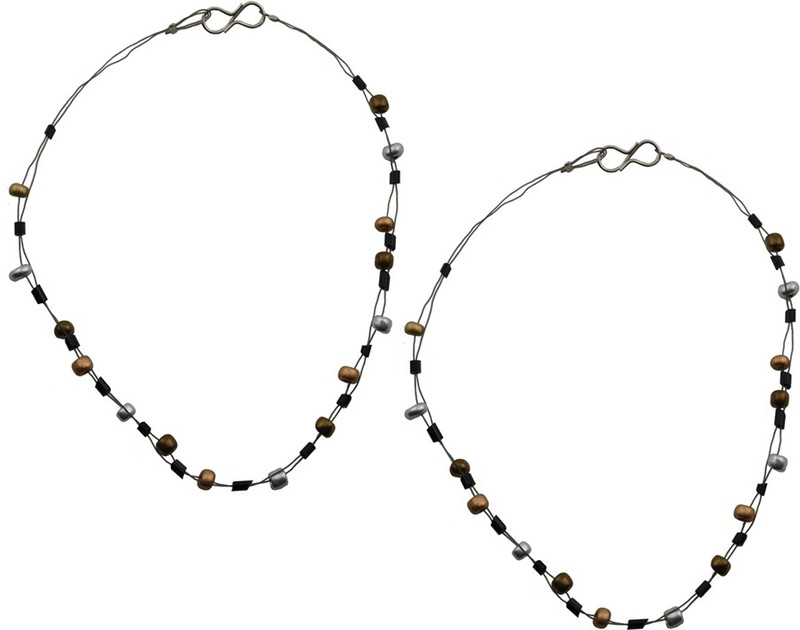 High Trendz Multicolor Beads Alloy Anklet(Pack of 2) High Trendz Multicolor Beads Alloy Anklet(Pack of 2)