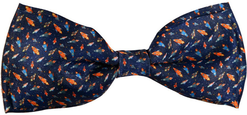 Blacksmith Tiny Rocketsdesign Bow Graphic Print Men Tie Blacksmith Tiny Rocketsdesign Bow Graphic Print Men Tie