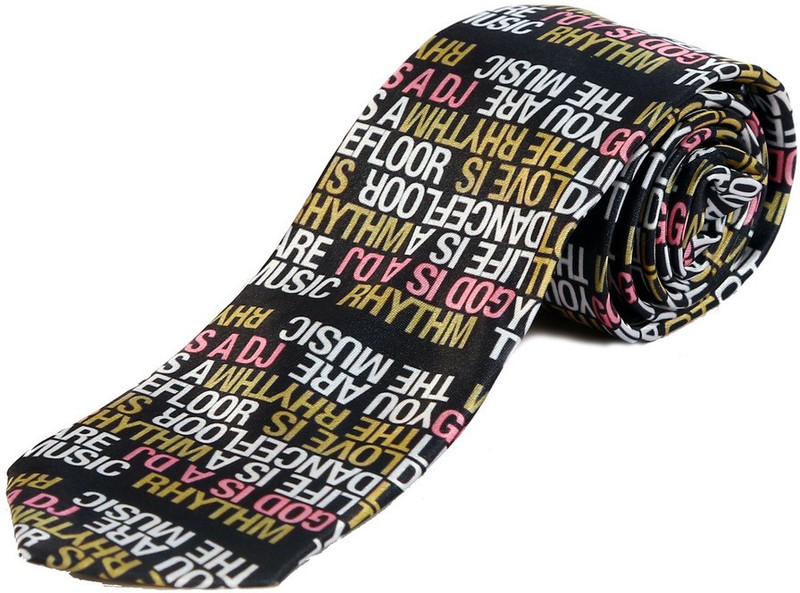 Blacksmith God Is A Dj Design Graphic Print Men Tie Blacksmith God Is A Dj Design Graphic Print Men Tie