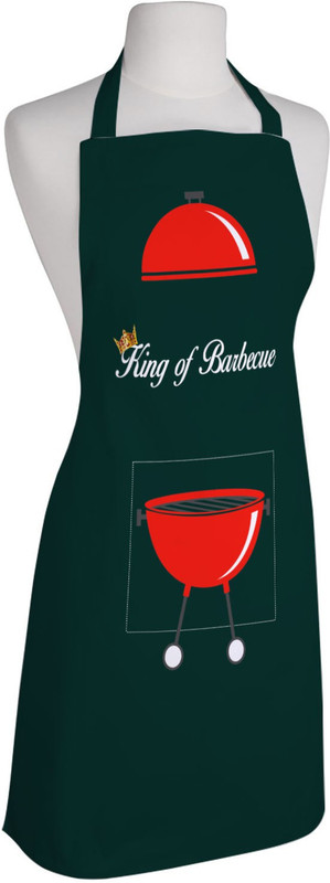 right Polyester Chef's Apron - Large(Green, Single Piece)