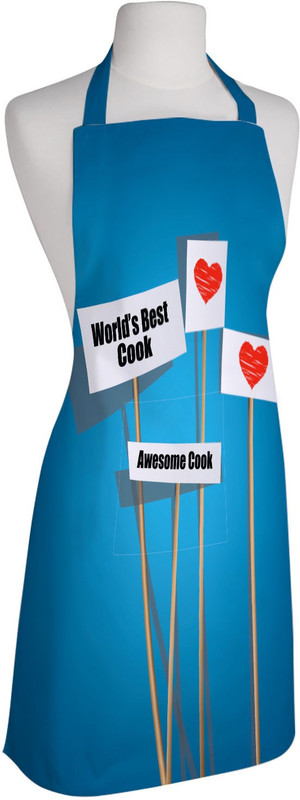 right Polyester Chef's Apron - Large(Multicolor, Single Piece)