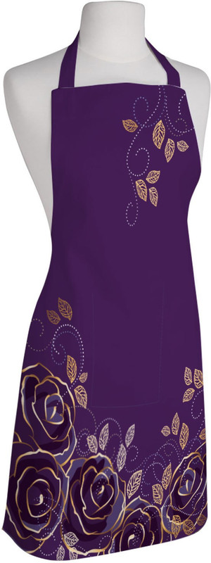 right Polyester Chef's Apron - Large(Purple, Single Piece)