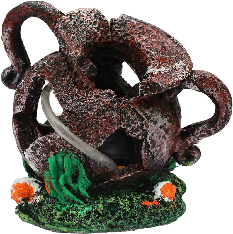 Jainsons Broken Pot Ornament Laterite Unplanted Substrate(Brown)