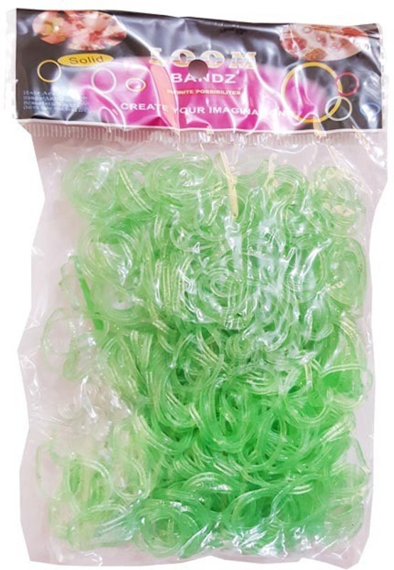 Shatchi 600 Shinig Green Loom Band Refill Art Craft Kit Toys With S Clips & Hook, Special Gift For Birthday,Anniversary Shatchi 600 Shinig Green Loom Band Refill Art Craft Kit Toys With S Clips & Hook, Special Gift For Birthday,Anniversary